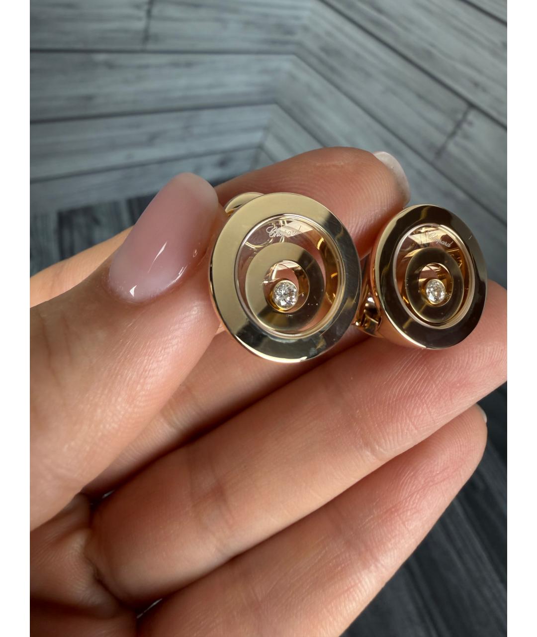 CHOPARD Золотые серьги из розового золота, фото 3