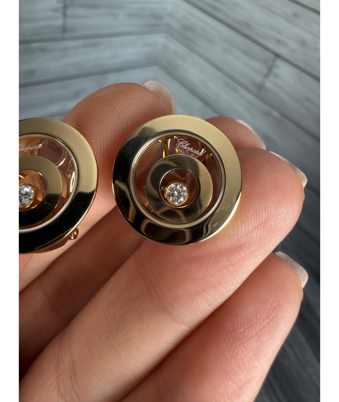 CHOPARD Золотые серьги из розового золота, фото 4