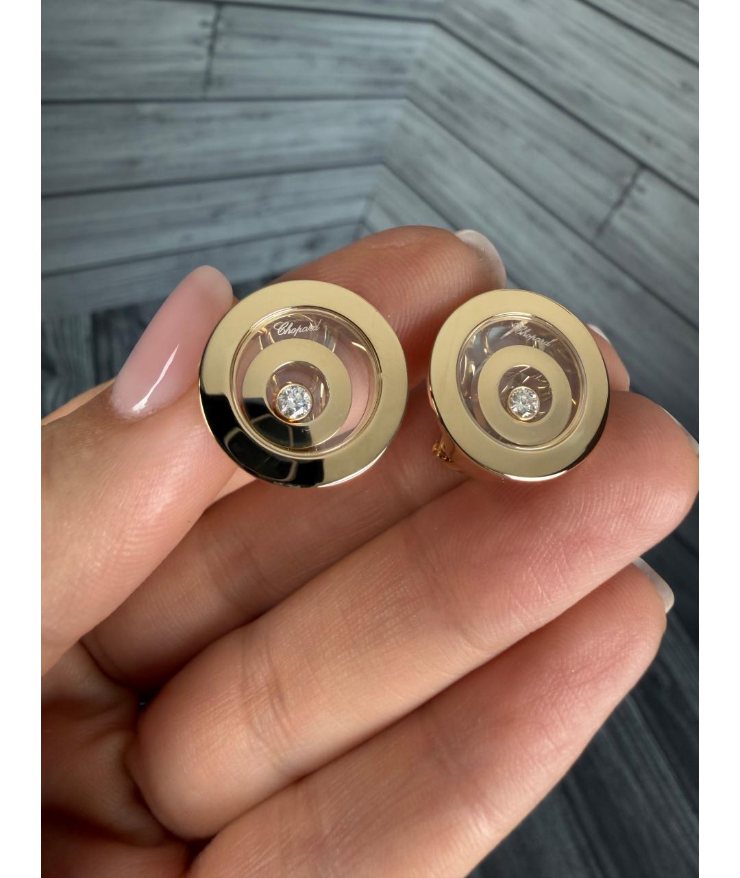 CHOPARD Золотые серьги из розового золота, фото 2