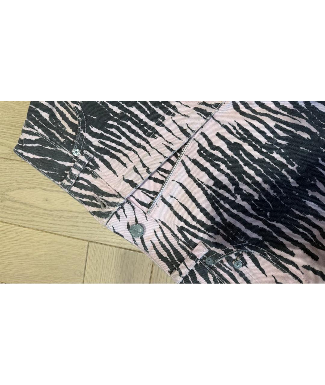 GANNI Розовые деним шорты, фото 2