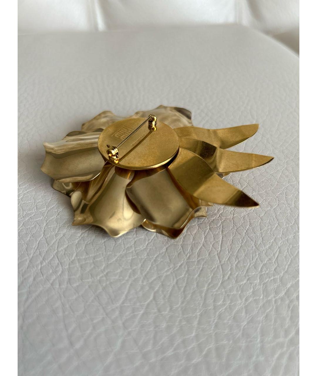 MIU MIU Золотая булавка / брошь, фото 6