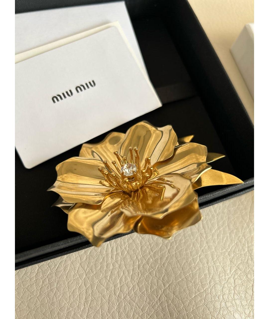 MIU MIU Золотая булавка / брошь, фото 8