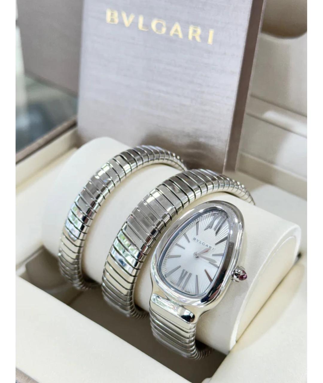 BVLGARI Серебряные металлические часы, фото 2