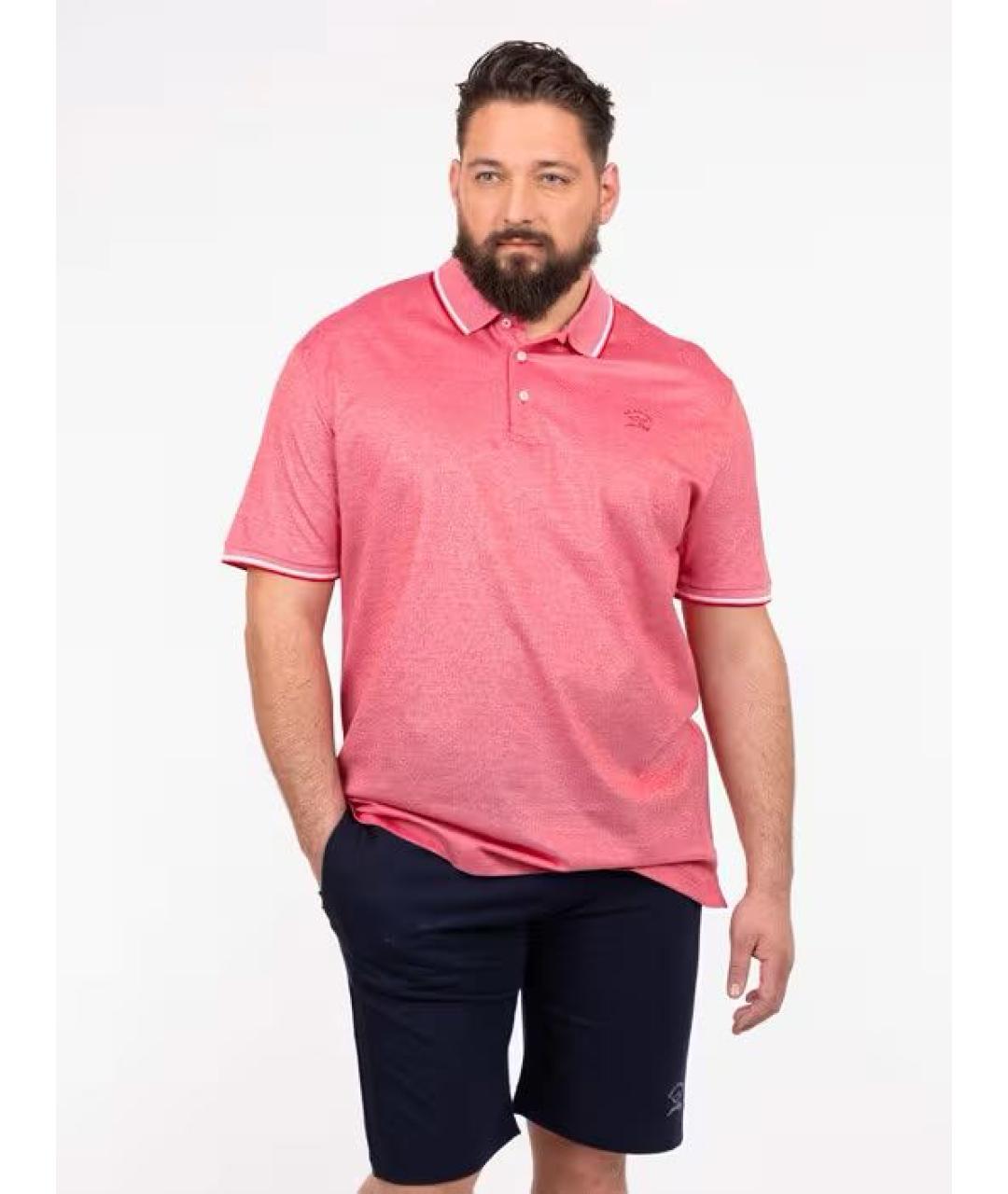 PAUL & SHARK Розовое хлопковое поло с коротким рукавом, фото 6