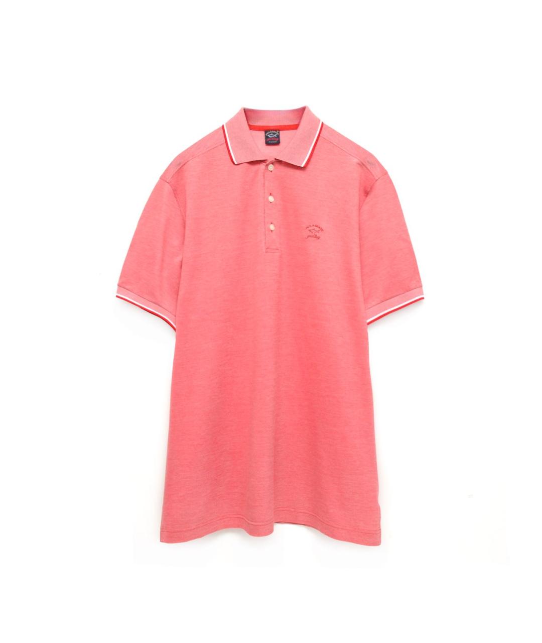 PAUL & SHARK Розовое хлопковое поло с коротким рукавом, фото 7