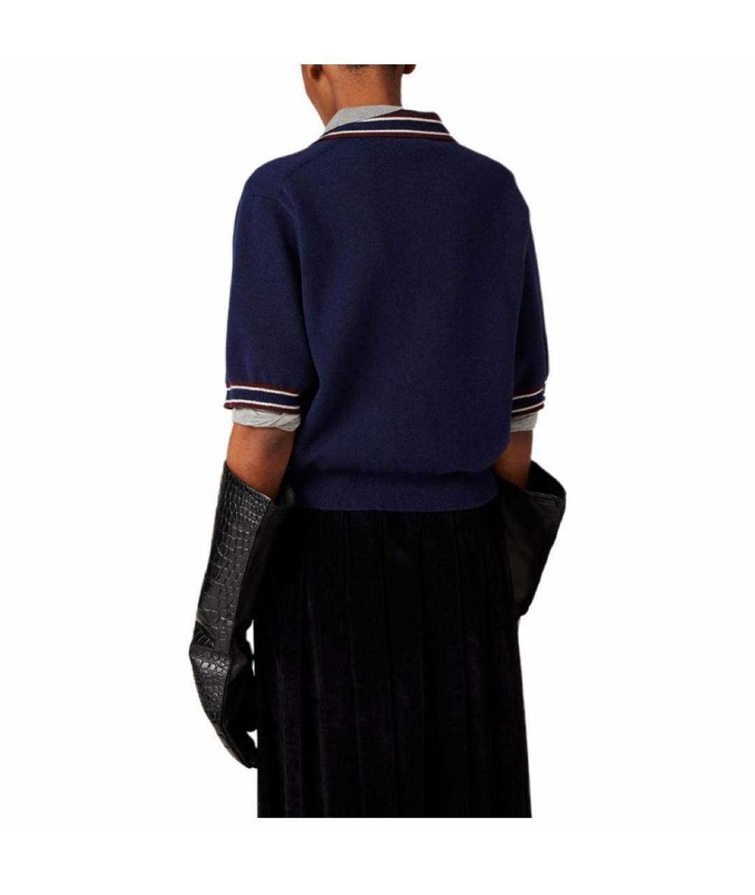 MIU MIU Темно-синий джемпер / свитер, фото 3