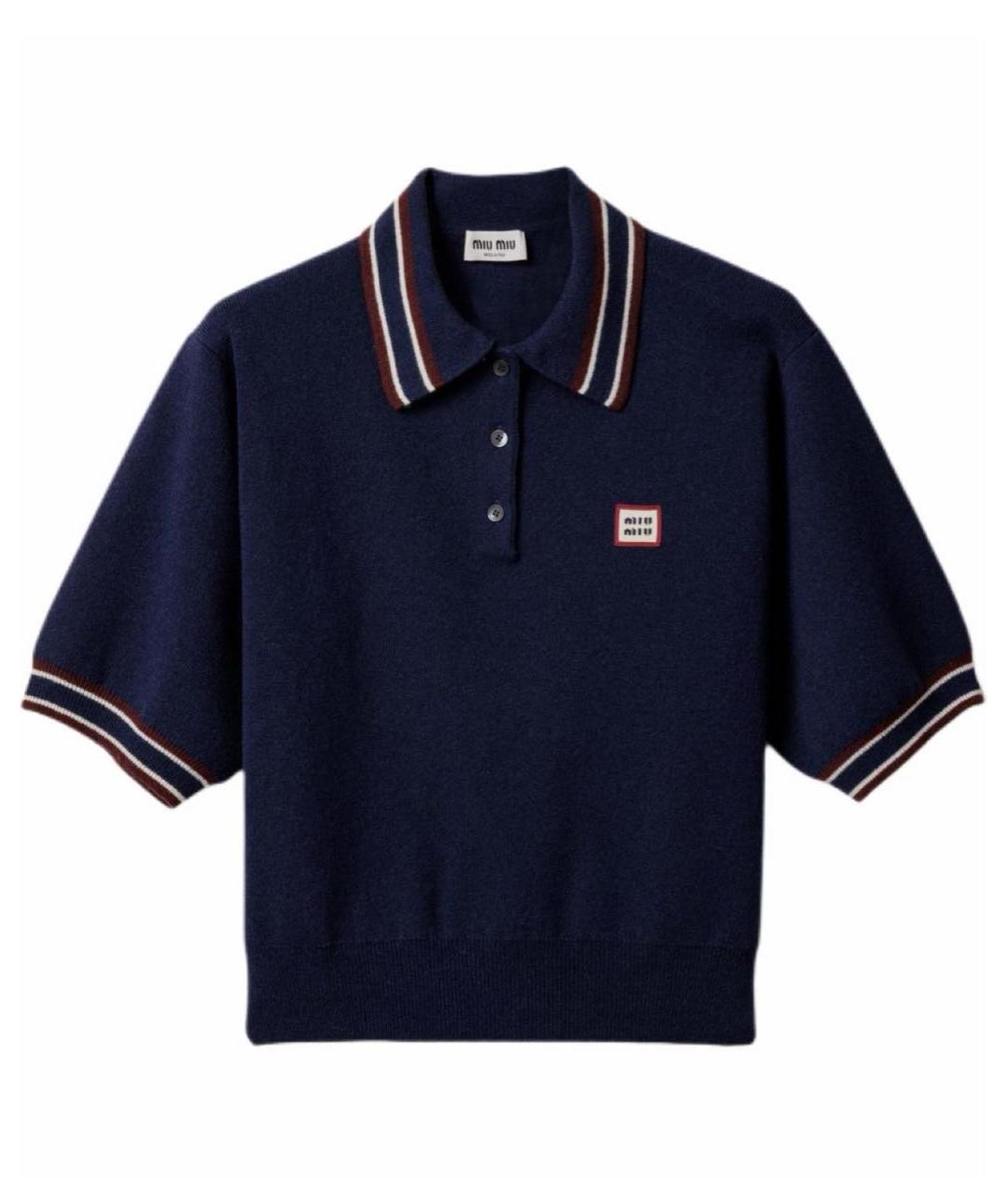 MIU MIU Темно-синий джемпер / свитер, фото 1