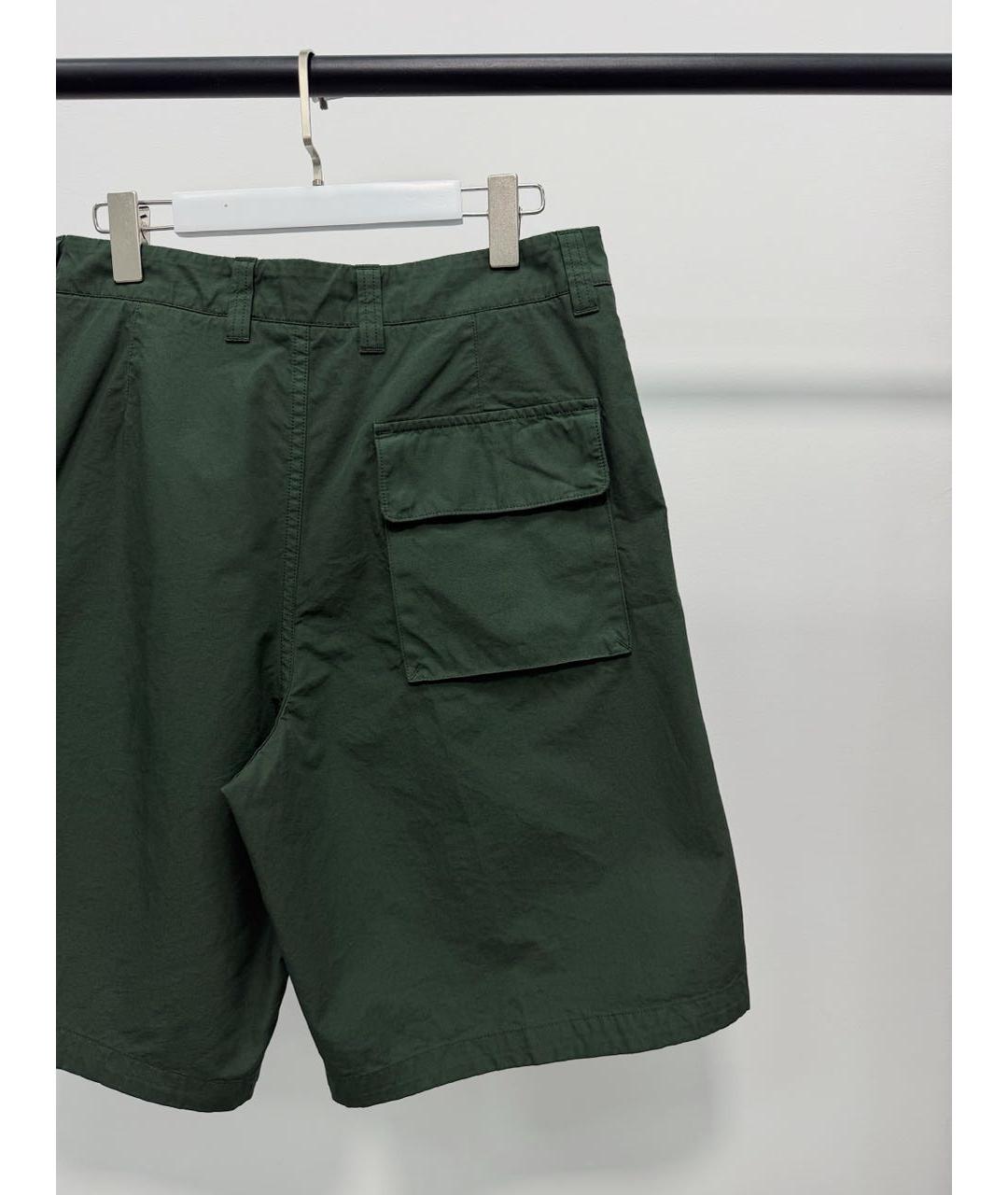 STONE ISLAND Зеленые хлопковые шорты, фото 5