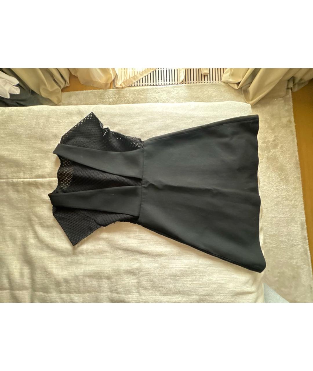 MAJE Черное полиэстеровое коктейльное платье, фото 2