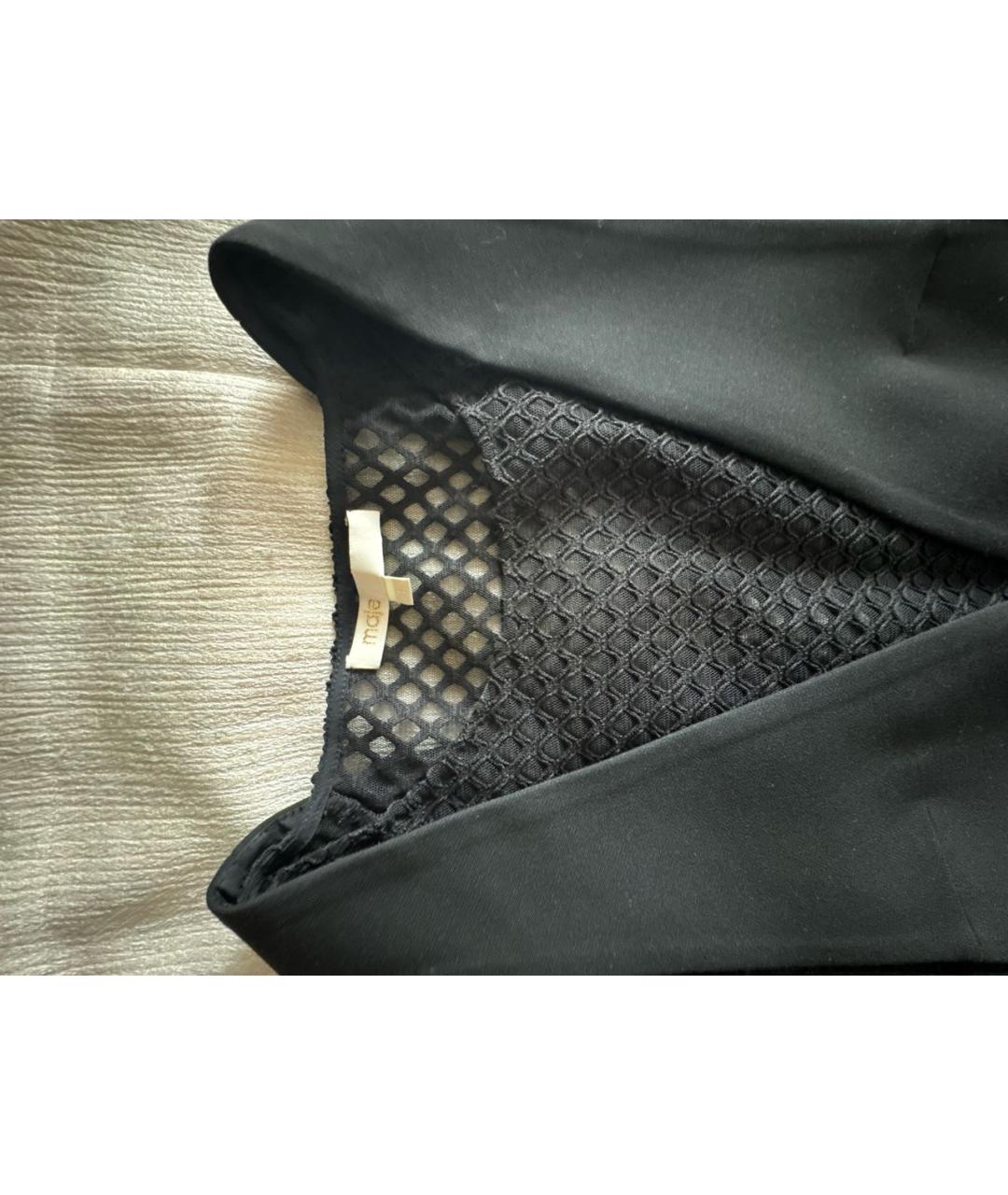 MAJE Черное полиэстеровое коктейльное платье, фото 3