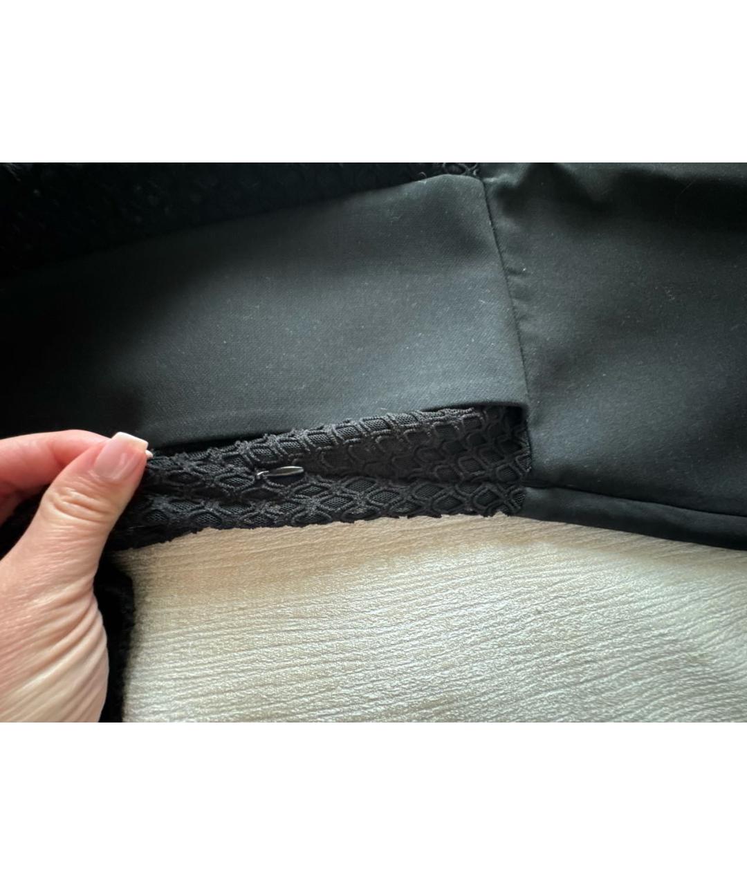 MAJE Черное полиэстеровое коктейльное платье, фото 6