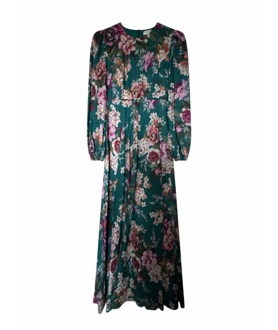 ZIMMERMANN Зеленые льняное коктейльное платье, фото 1