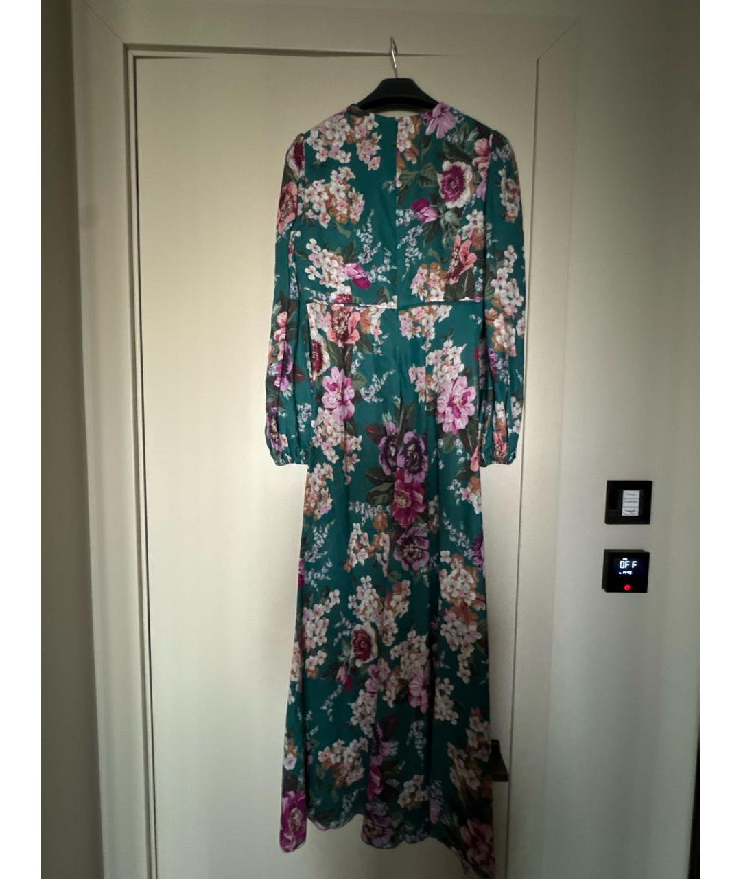 ZIMMERMANN Зеленые льняное коктейльное платье, фото 2