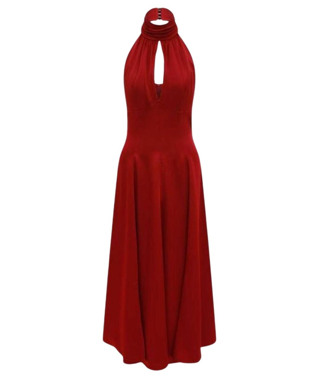 PERVERT Бордовое полиэстеровое вечернее платье, фото 1