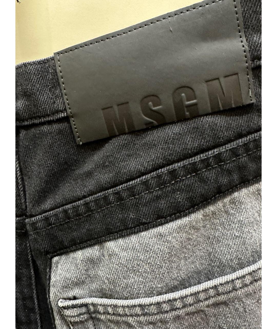 MSGM Серые хлопковые прямые джинсы, фото 6