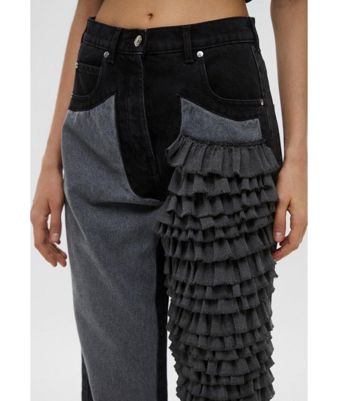 MSGM Серые хлопковые прямые джинсы, фото 8