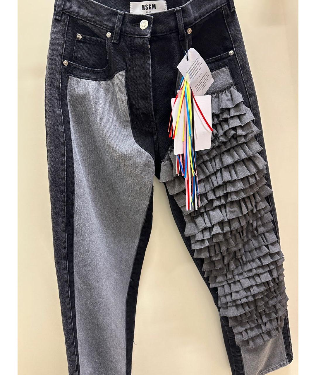 MSGM Серые хлопковые прямые джинсы, фото 5