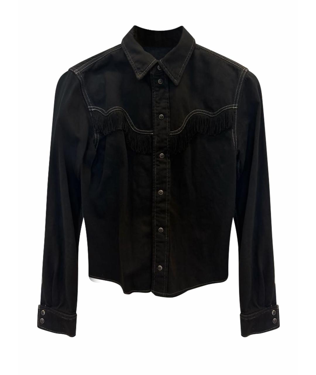 GANNI Черная деним рубашка, фото 1