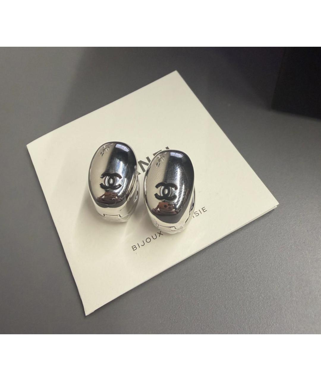 CHANEL Серебряные латунные серьги, фото 3