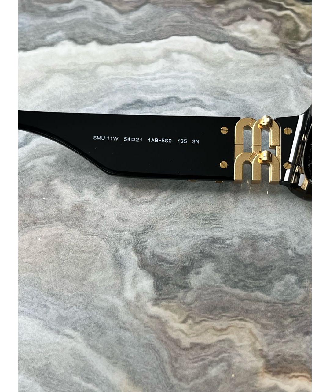 MIU MIU Черные солнцезащитные очки, фото 4