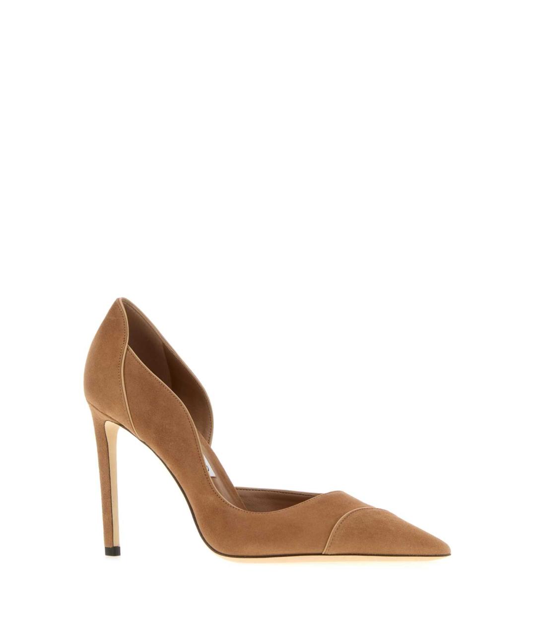 JIMMY CHOO Бежевые замшевые туфли, фото 2