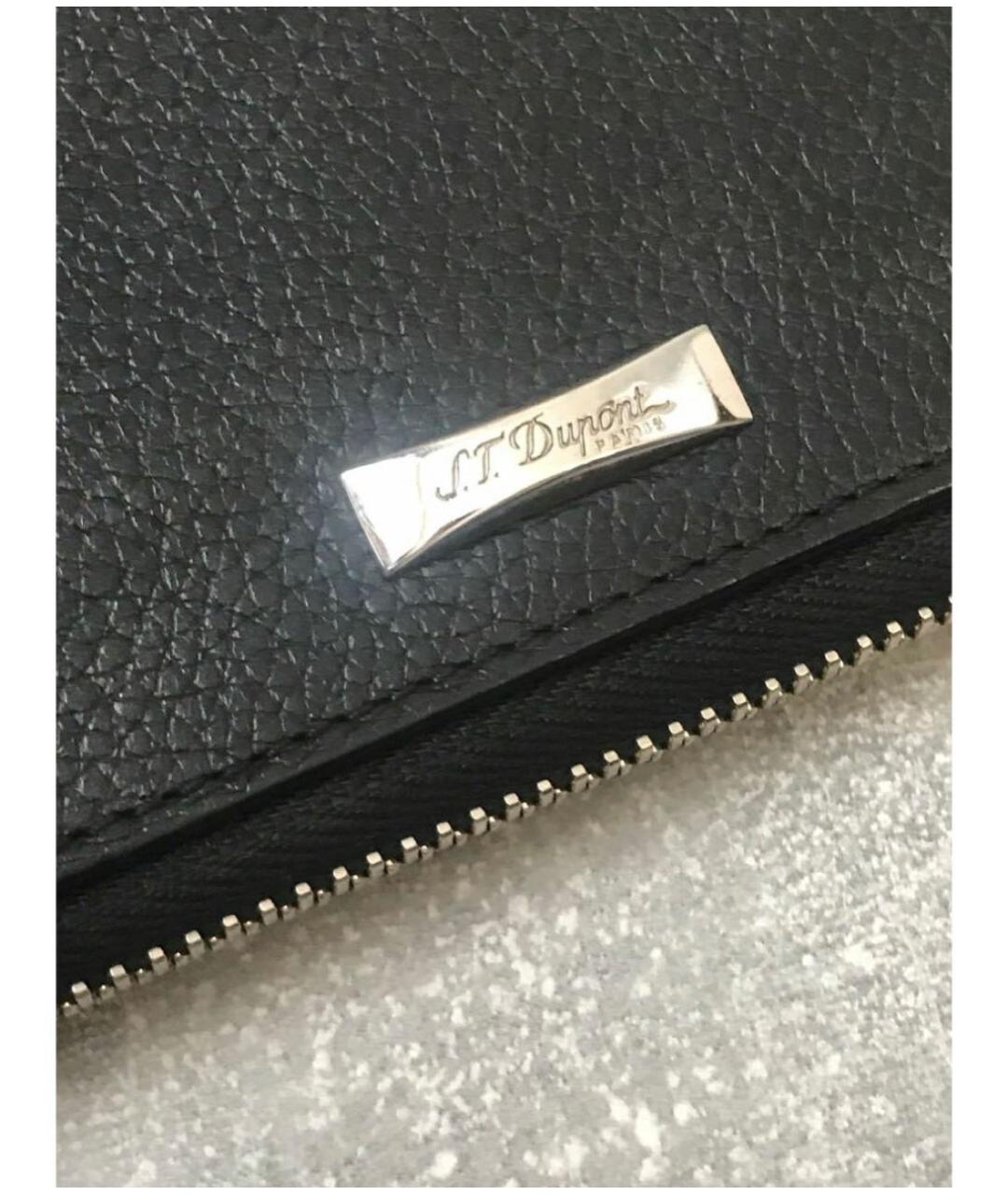 DUPONT Черный кожаный кошелек, фото 3
