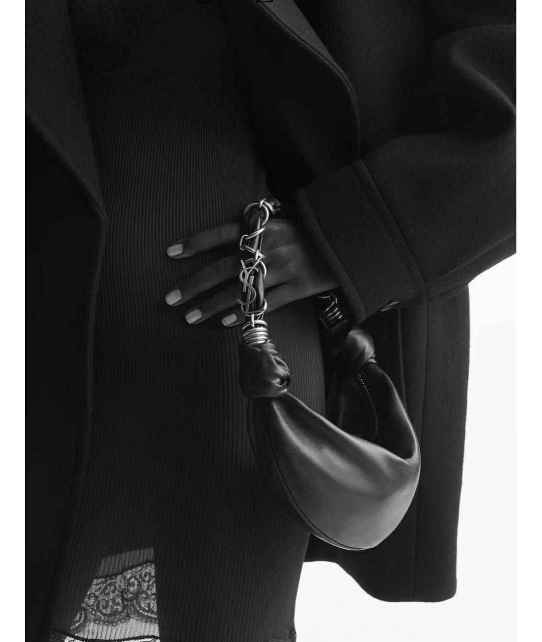 SAINT LAURENT Кожаная сумка с короткими ручками, фото 2