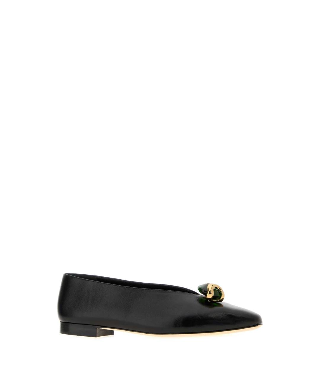JIMMY CHOO Черные кожаные балетки, фото 2