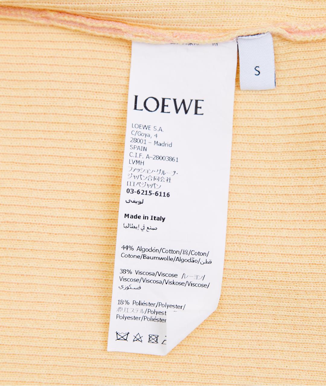 LOEWE Оранжевое хлопковое повседневное платье, фото 5