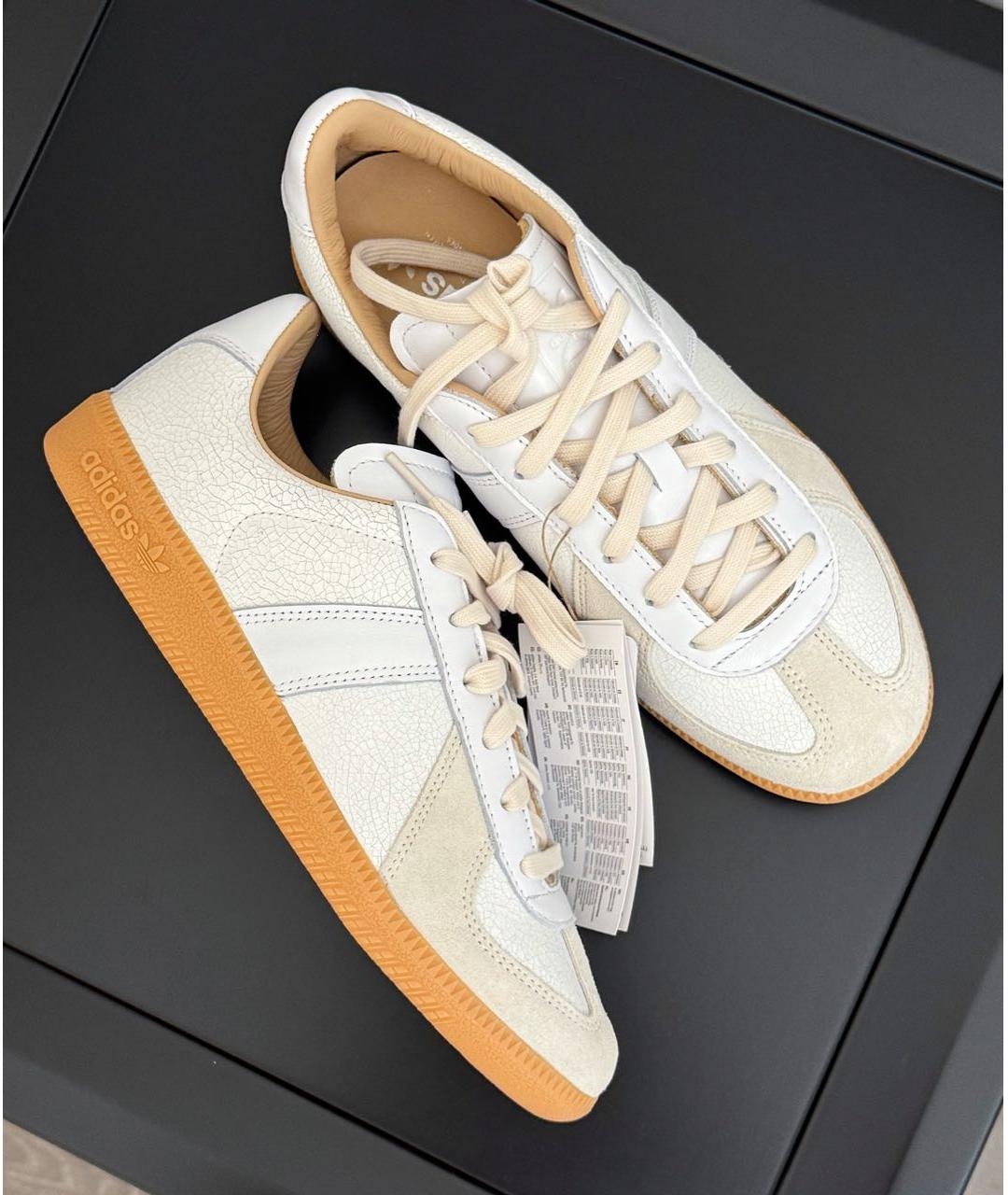 ADIDAS Белые кожаные кеды, фото 4