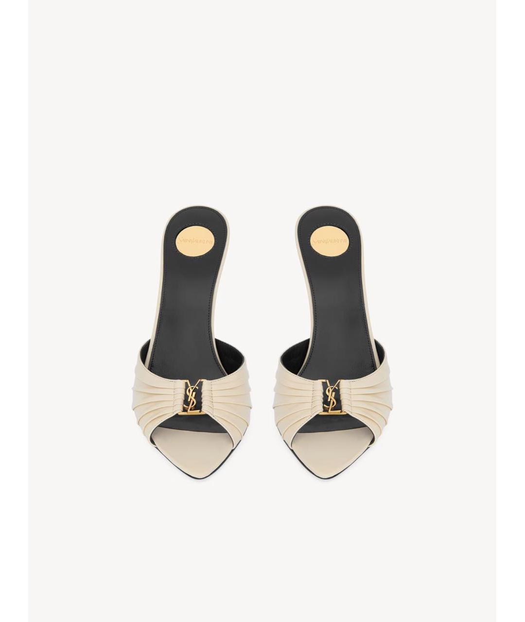 SAINT LAURENT Кожаные мюли, фото 1