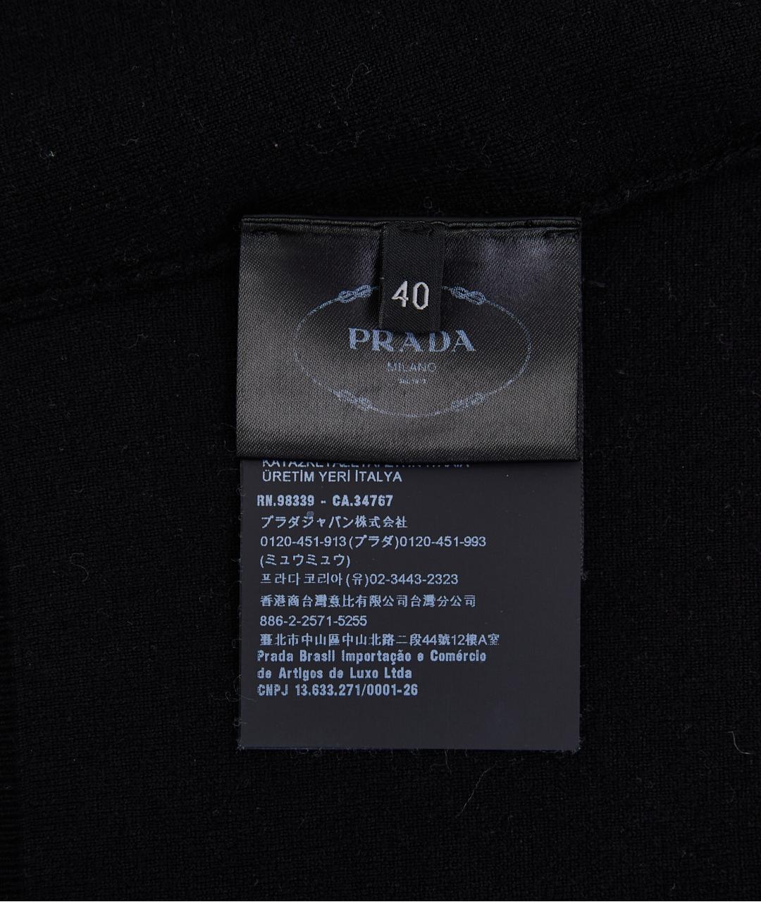 PRADA Черный вискозный джемпер / свитер, фото 6