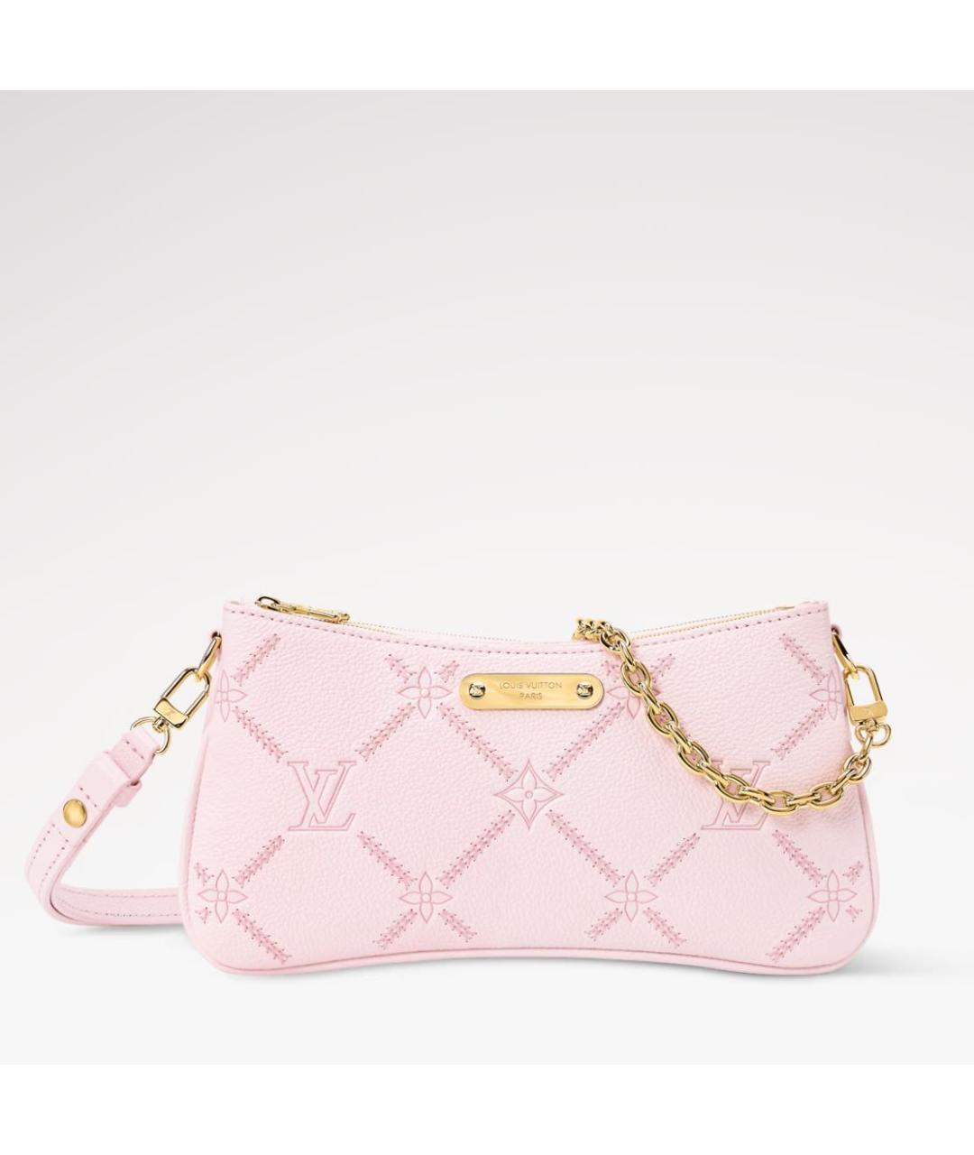 LOUIS VUITTON Розовая кожаная сумка через плечо, фото 5