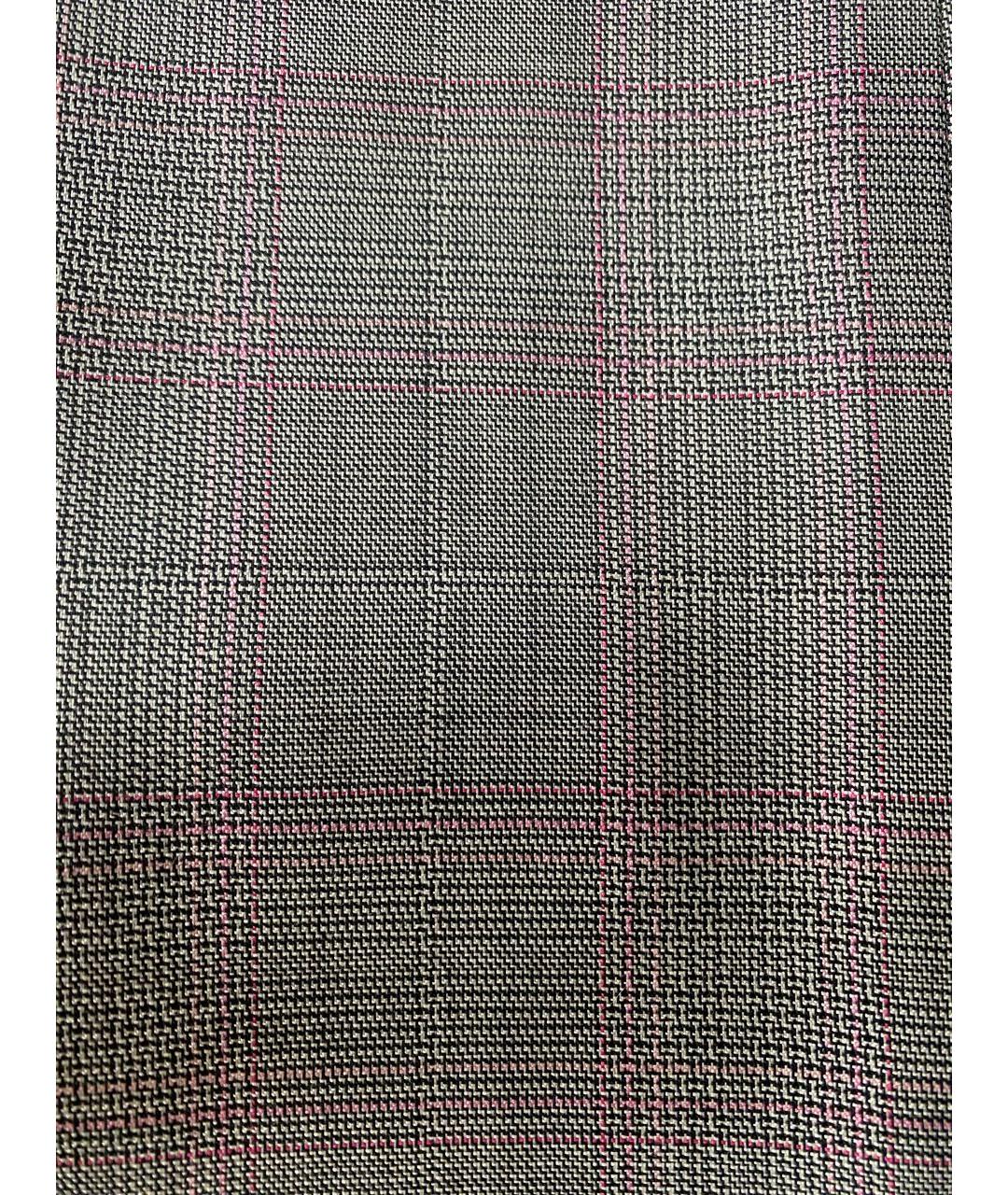 ESCADA Серые шерстяные прямые брюки, фото 4