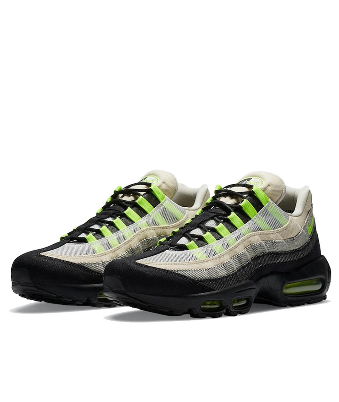 NIKE Зеленые текстильные кроссовки, фото 2