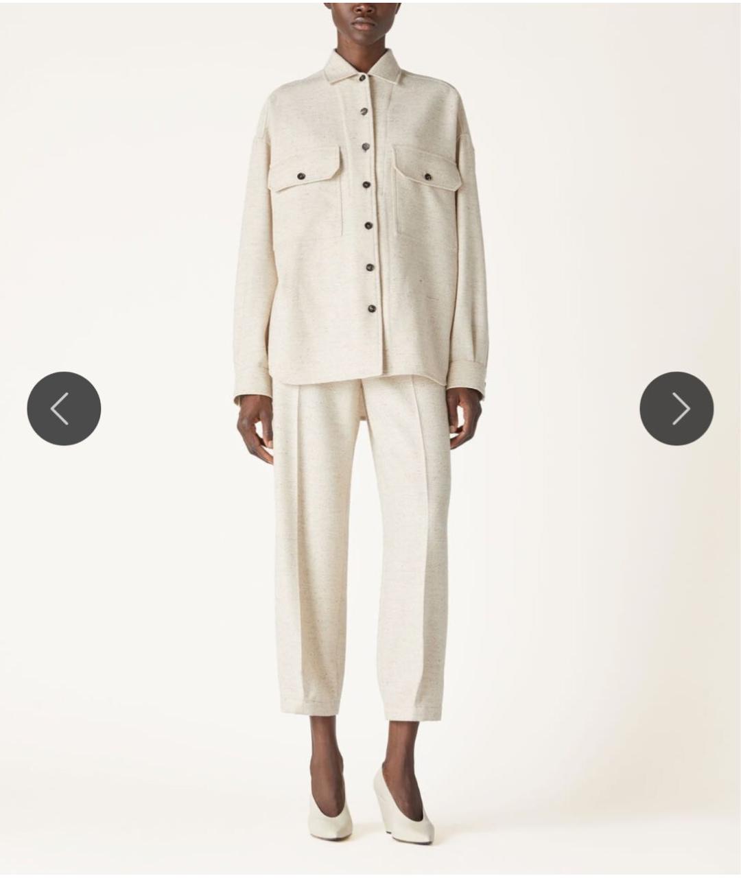 LORO PIANA Бежевый кашемировый костюм с брюками, фото 2