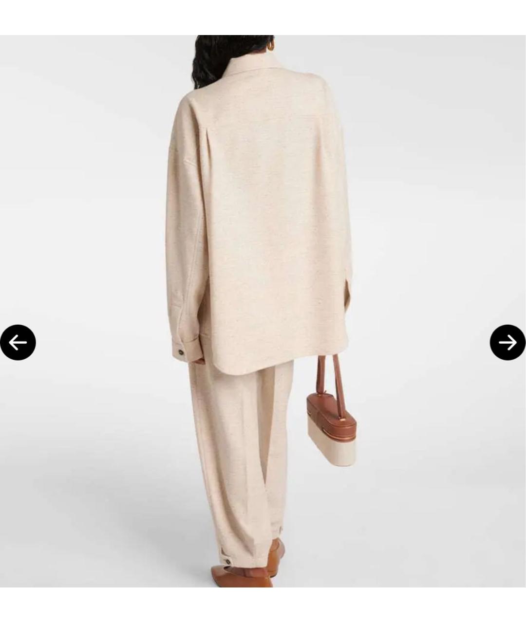 LORO PIANA Бежевый кашемировый костюм с брюками, фото 3