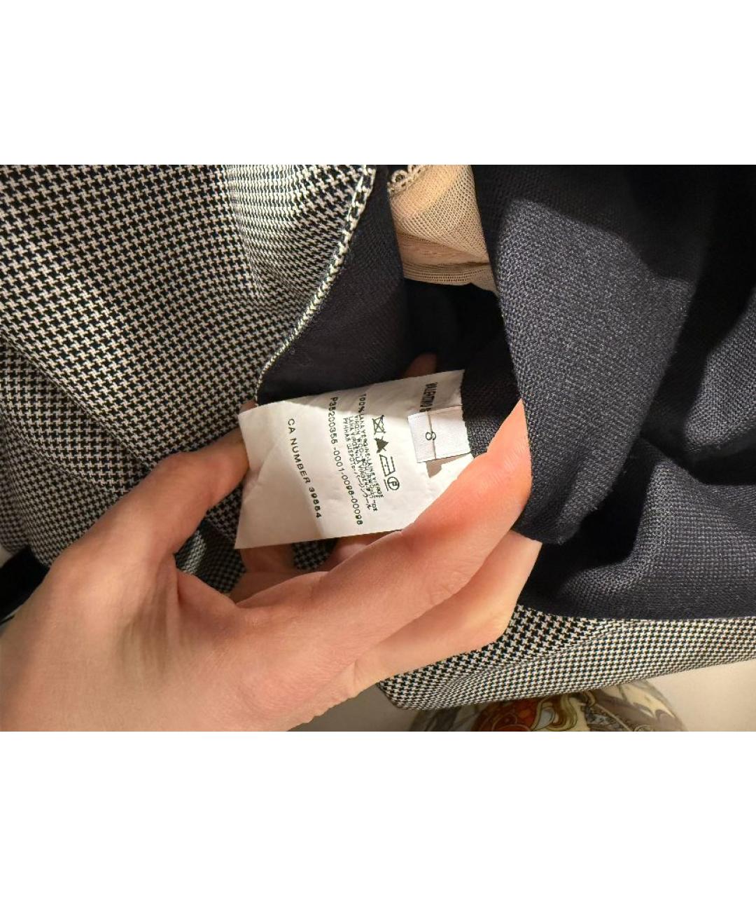 VALENTINO Серое шерстяное коктейльное платье, фото 4