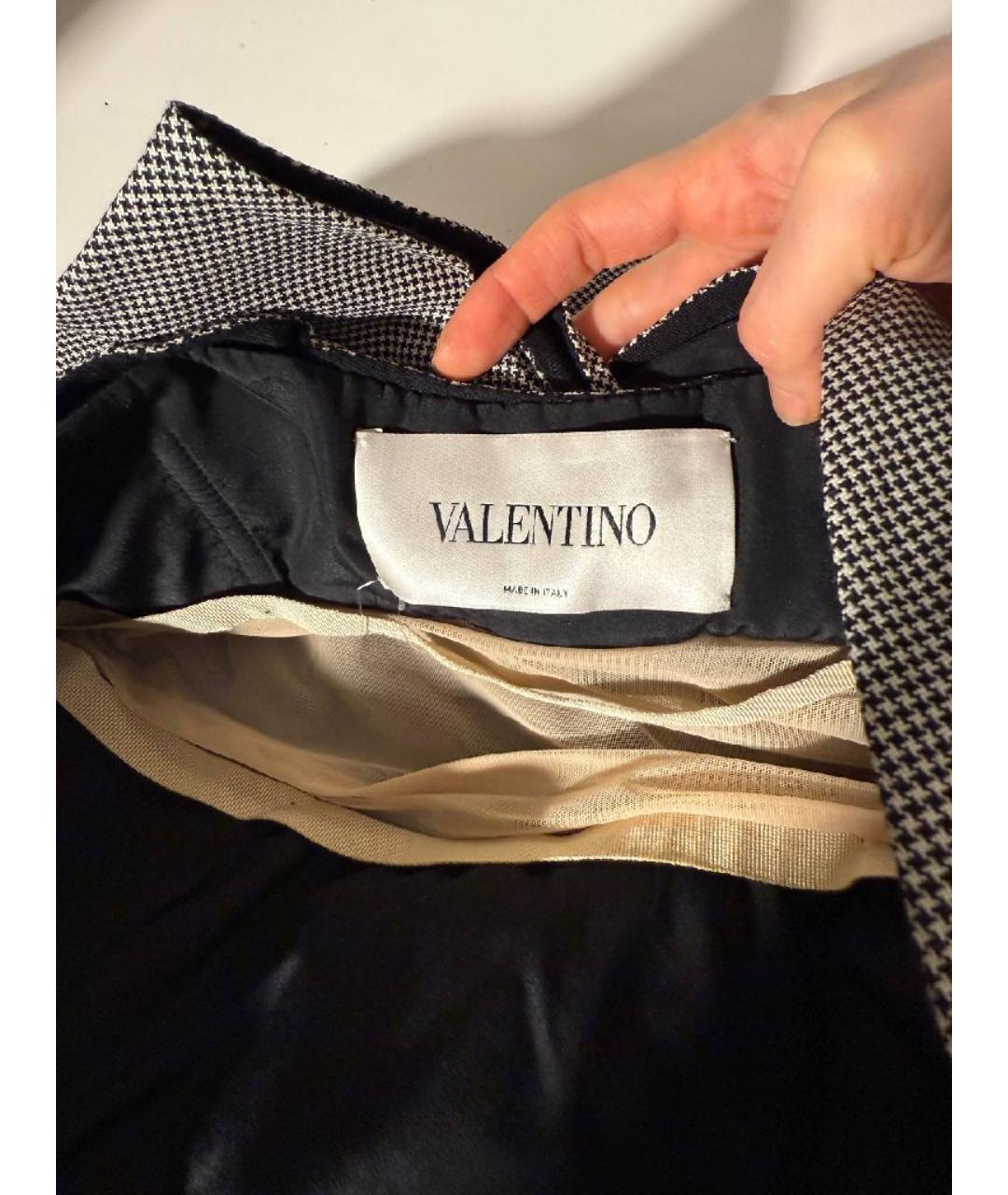 VALENTINO Серое шерстяное коктейльное платье, фото 3