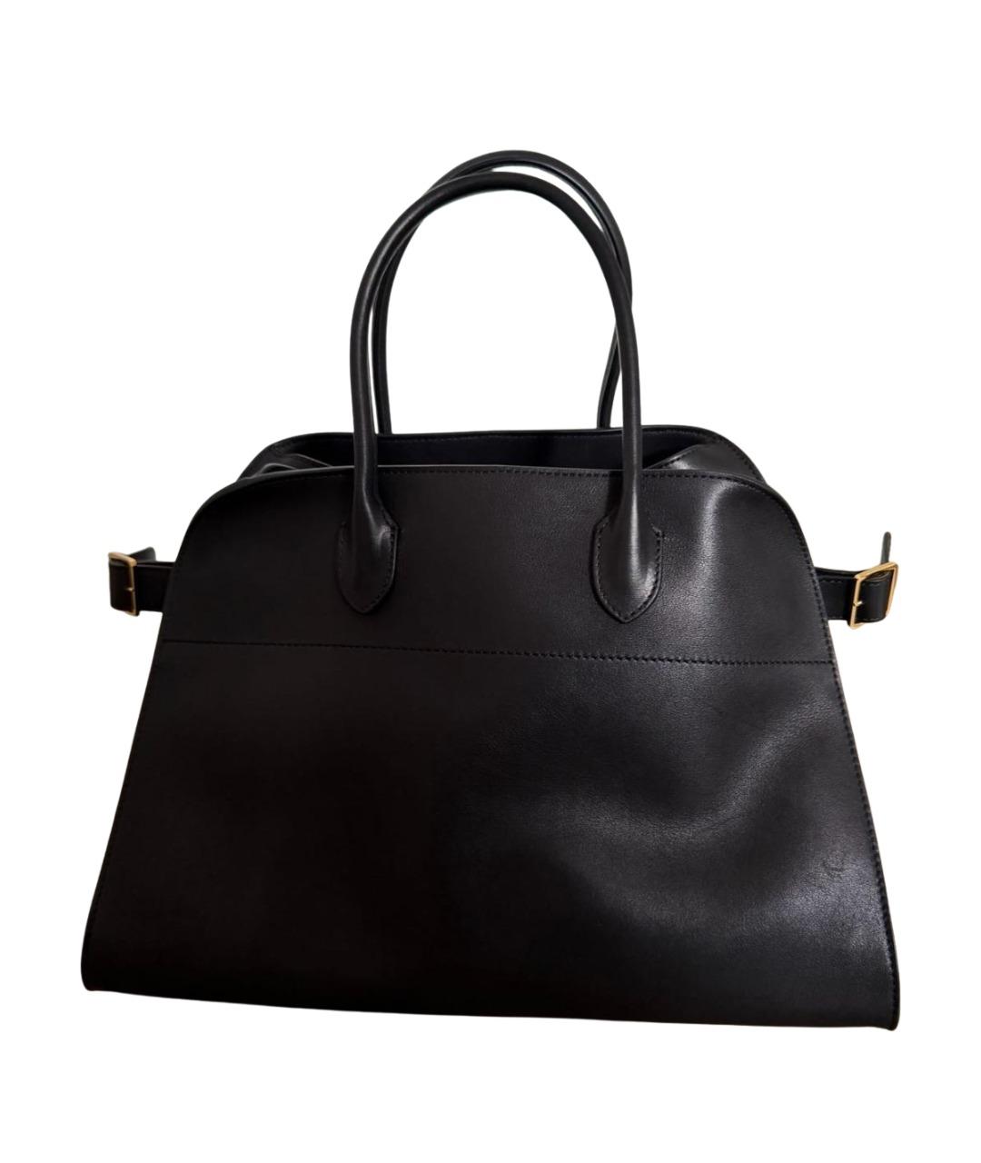 THE ROW Черная кожаная сумка тоут, фото 1