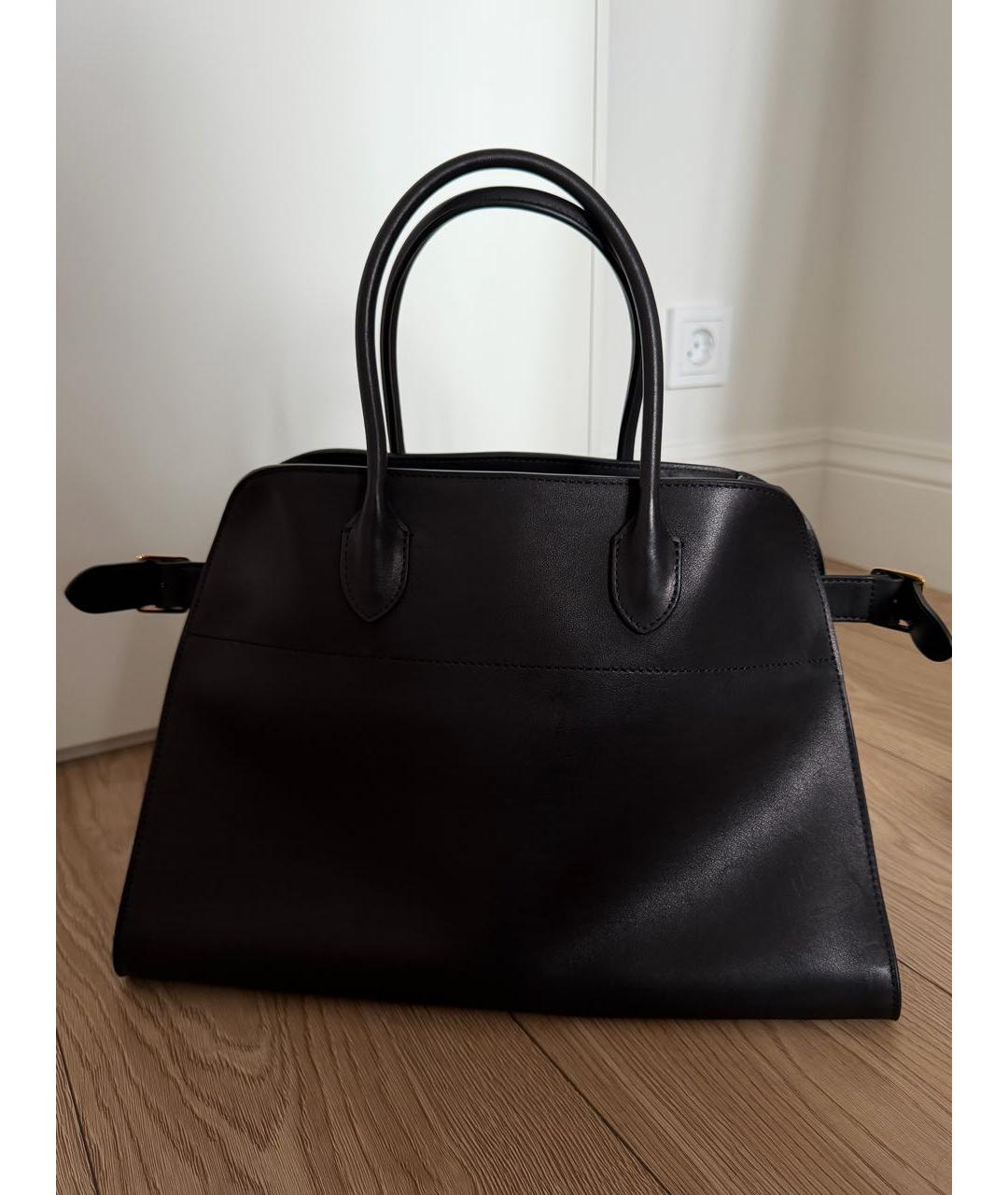 THE ROW Черная кожаная сумка тоут, фото 2