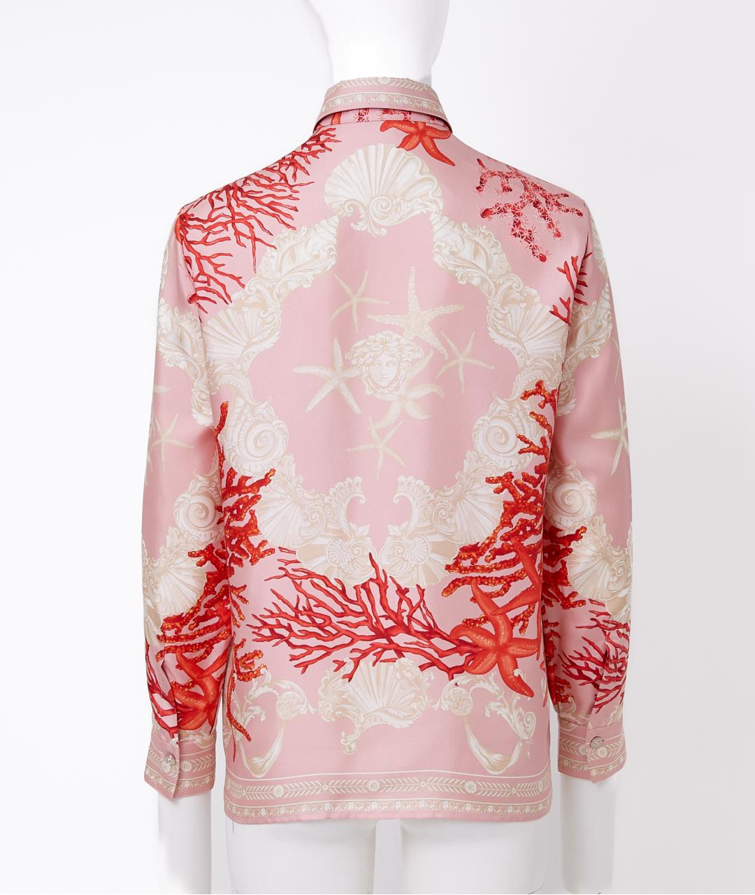 VERSACE Розовая шелковая рубашка, фото 2
