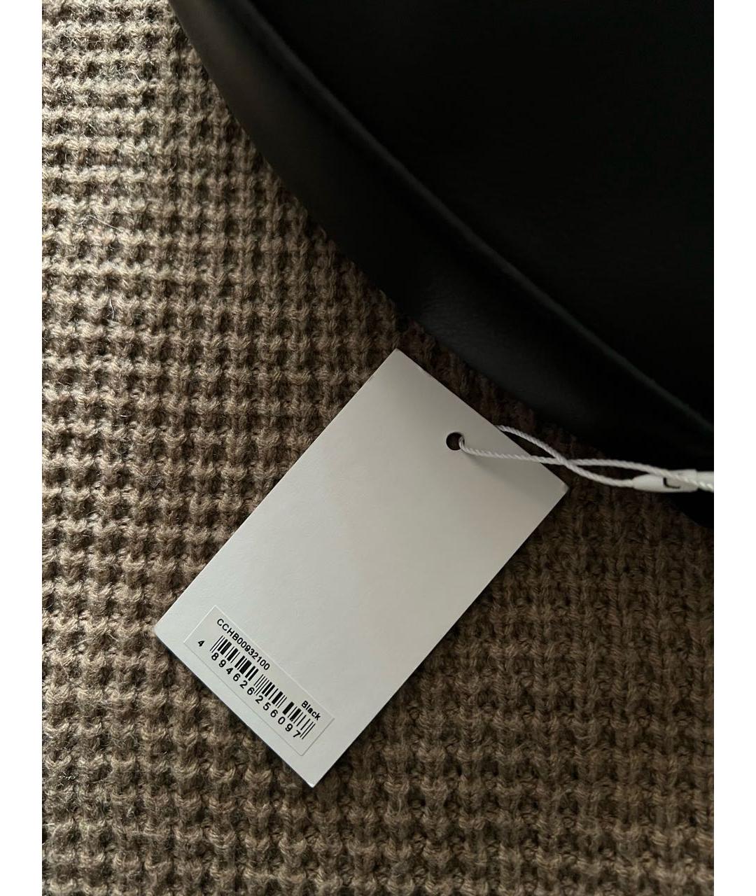 CAVALLI CLASS Черная кожаная сумка с короткими ручками, фото 6