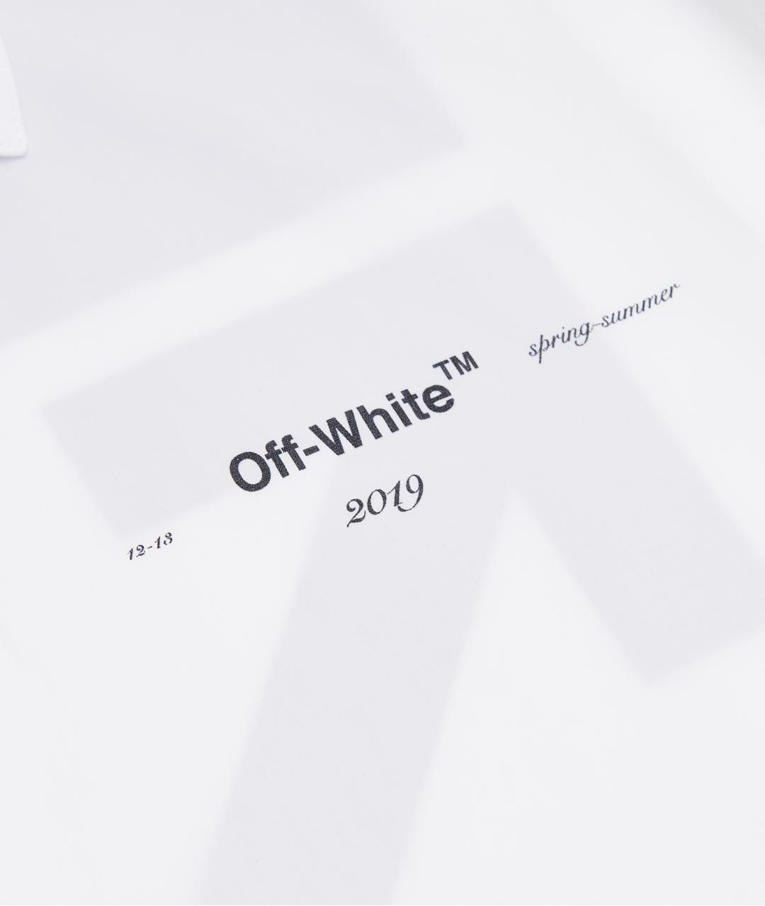 OFF-WHITE Белая хлопковая рубашка, фото 3