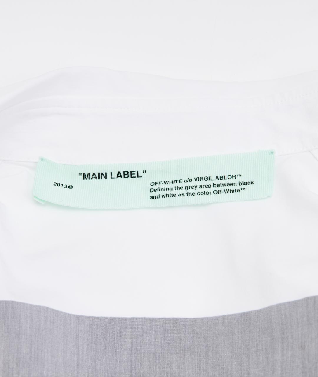 OFF-WHITE Белая хлопковая рубашка, фото 4