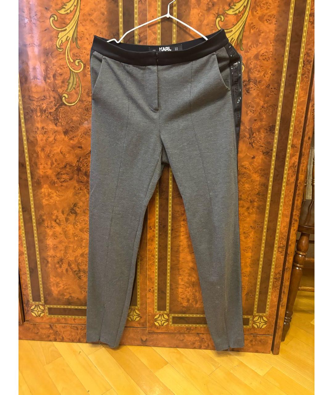 KARL LAGERFELD Серый полиэстеровый костюм с брюками, фото 2