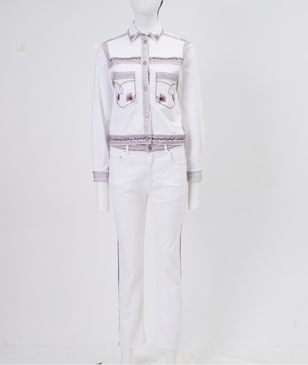 ISABEL MARANT Белый хлопковый костюм с брюками, фото 7