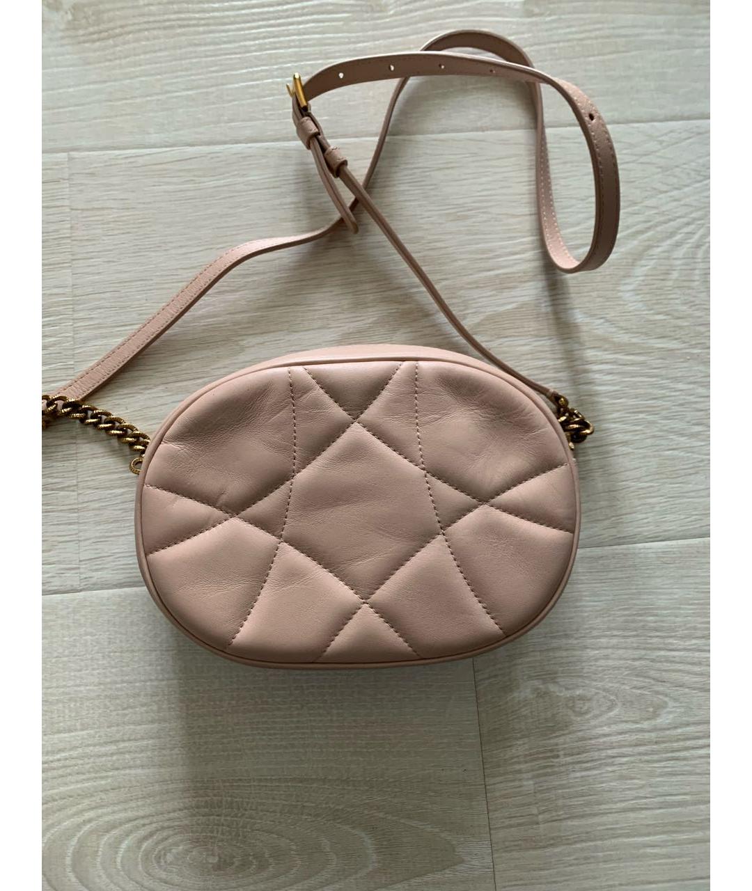 DOLCE&GABBANA Розовая кожаная сумка через плечо, фото 3