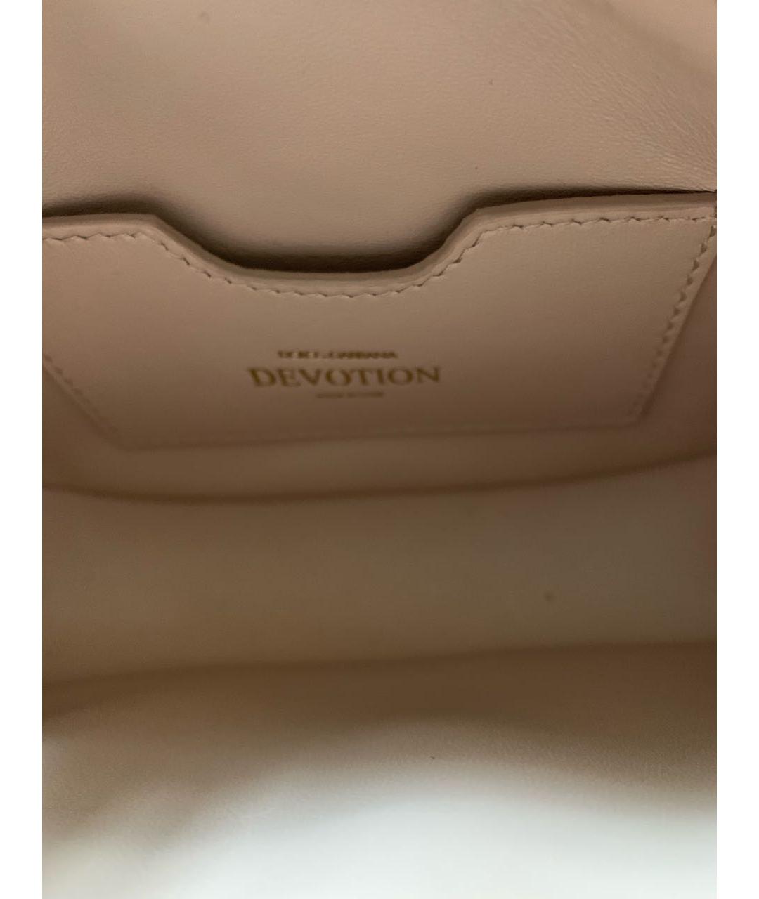 DOLCE&GABBANA Розовая кожаная сумка через плечо, фото 5