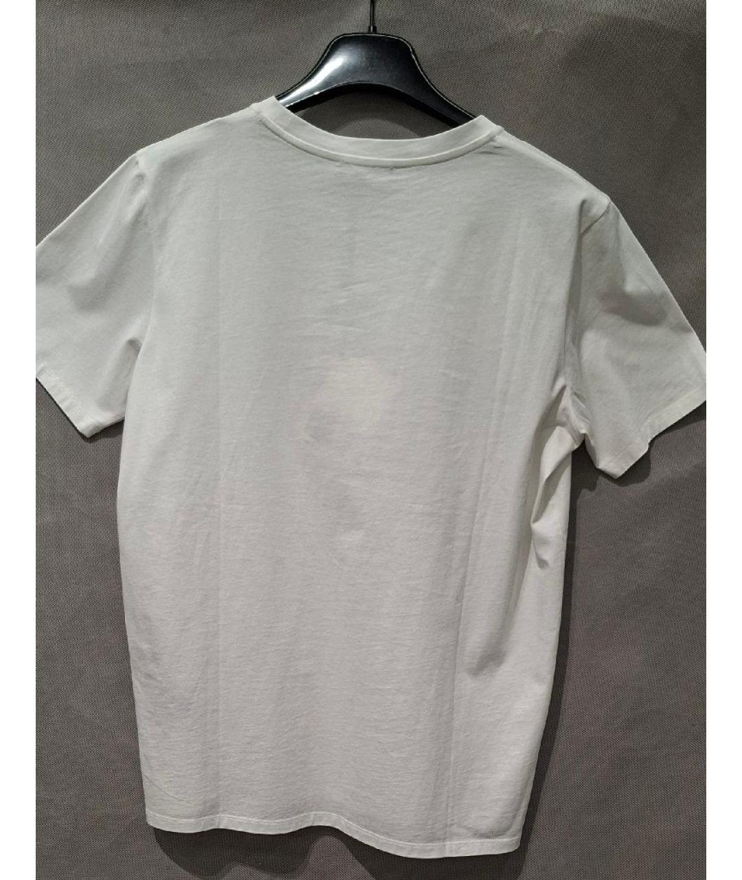 BALMAIN Белая хлопковая футболка, фото 2